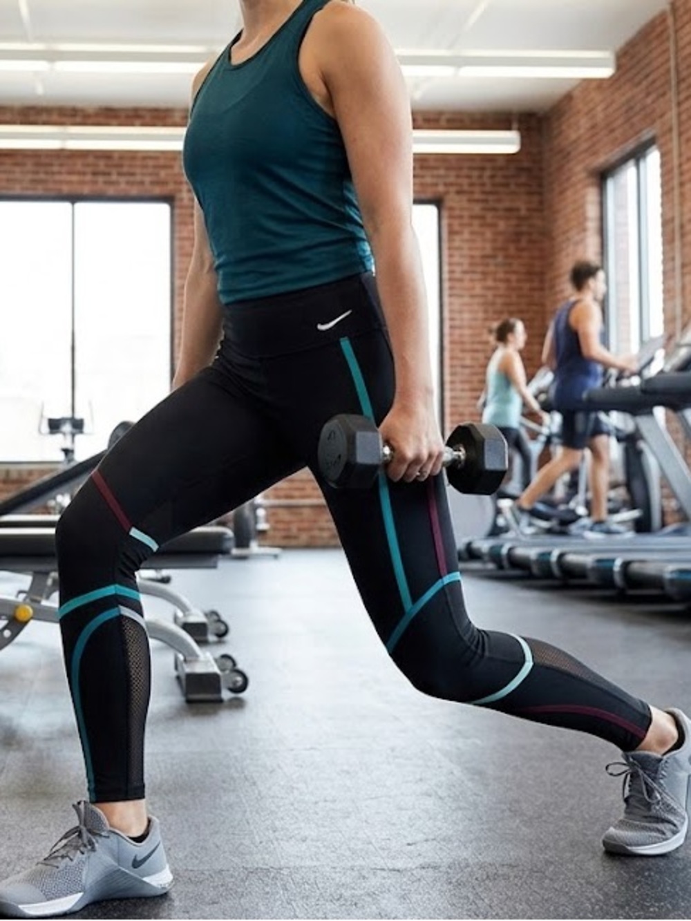 ACX Active High-Rise Colorblock Mesh Leggings - Size Medium